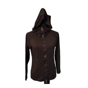 Kavu Women's Hooded Zip-Up Jacket S Black